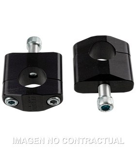 Adaptador Manillar TRW Aluminio Negro Elevación 45 mm