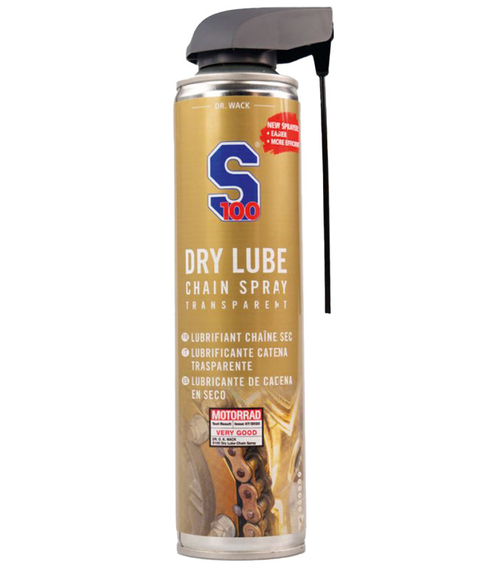 LUBRICANTE CADENA S100 DRY LUBE (400 ML) CON DOBLE DOSIFICADOR