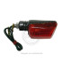 Intermitente mini brazo corto aspecto carbono Universal, cantidad mínima 2 unidades.