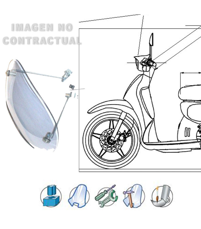 Anclajes completos Aprilia Scarabeo Light 125