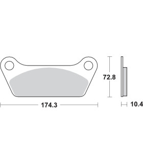 Pastilla de freno SBS P553-LF