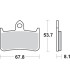 Pastilla de freno SBS P622-RQ