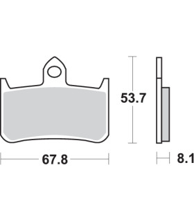 Pastilla de freno SBS P622-RQ