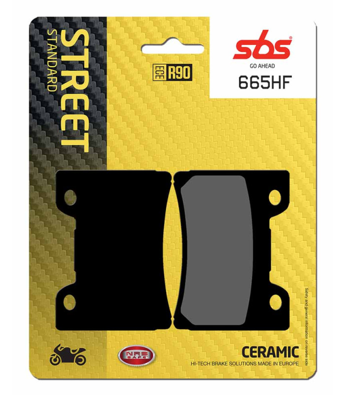 Pastilla de freno SBS P665-HF