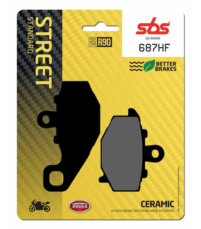 Pastilla de freno SBS P687-HF
