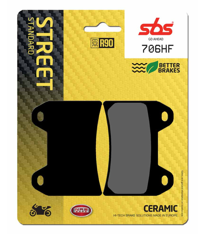 Pastilla de freno SBS P706-HF