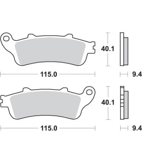 Pastilla de freno SBS P722-HS