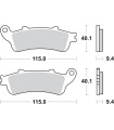 Pastilla de freno SBS P722-HS