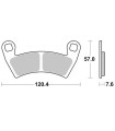 Pastilla de freno SBS P897-PSI