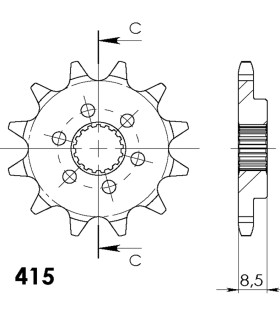 PIÑON SUPERSPROX KTM 415 X 11
