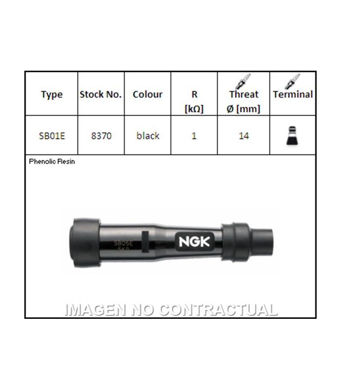Pipa de Bujía NGK SB01E