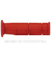 Puños Domino ATV Rojos Cerrados D 22 mm L 125 mm