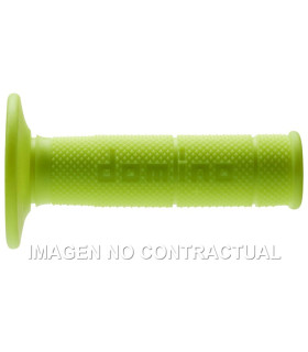 Puños Domino OFF Road Amarillo Fluor Cerrados D 22 mm L 118 mm