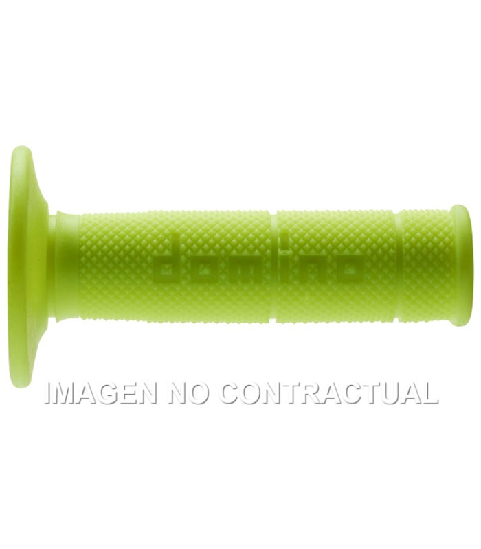 Puños Domino OFF Road Amarillo Fluor Cerrados D 22 mm L 118 mm