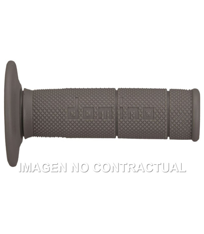 Puños Domino OFF Road Grises Cerrados D 22 mm L 118 mm