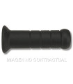Puños Domino Scooter PVC Negros Cerrados D 22 mm L 122 mm