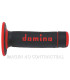 Puños Domino OFF Road Negro - Rojo Cerrados D 22 mm L 118 mm