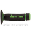 Puños Domino OFF-road Negro - Verde Cerrados D 22 mm L 118 mm