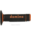 Puños Domino OFF Road Negro - Naranja Cerrados D 22 mm L 118 mm