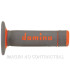 Puños Domino OFF Road Gris - Naranja Cerrados D 22 mm L 118 mm