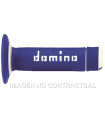 Puños Domino OFF Road Azul - Blanco Cerrados D 22 mm L 118 mm
