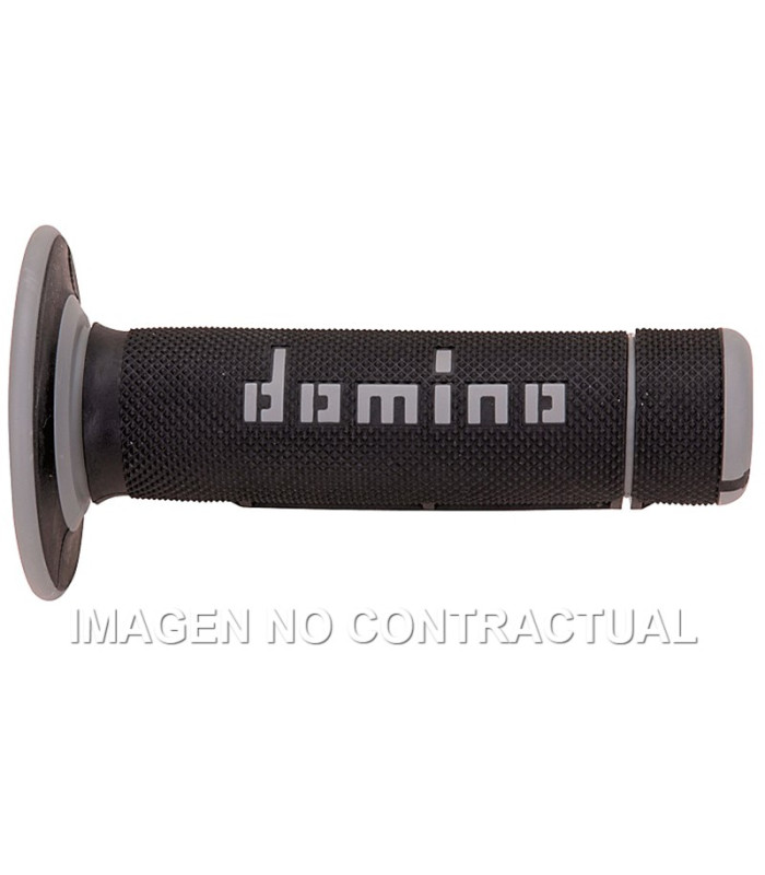 Puños Domino OFF Road Negro - Gris Cerrados D 22 mm L 118 mm