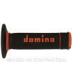 Puños Domino OFF Road X-Treme Negro - Naranja Cerrados D 22 mm L 118 mm