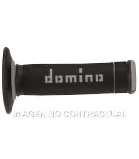 Puños Domino OFF Road X-Treme Negro - Gris Cerrados D 22 mm L 118 mm