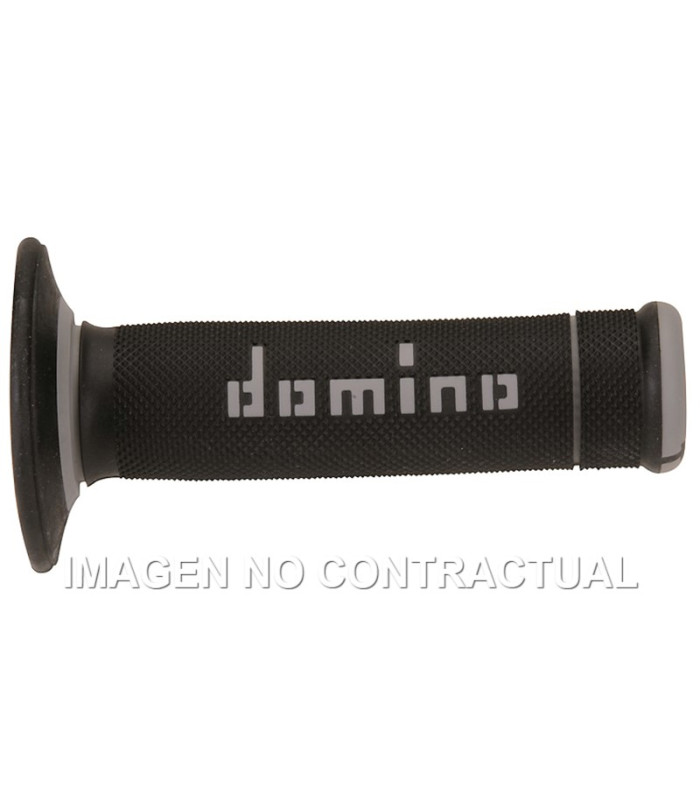 Puños Domino OFF Road X-Treme Negro - Gris Cerrados D 22 mm L 118 mm