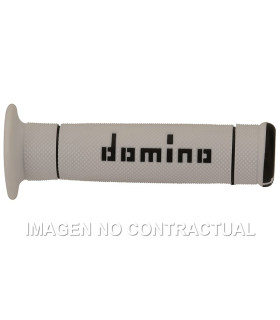 Puños Domino Trial Blanco - Negro Cerrados D 22 mm L 125 mm