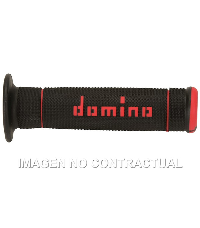 Puños Domino Trial Negro - Rojo Cerrados D 22 mm L 125 mm