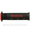 Puños Domino XM2 Super soft Negro - Rojo Abiertos D 22 mm L 120-125 mm
