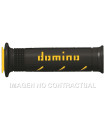 Puños Domino XM2 Super soft Negro - Amarillo Abiertos D 22 mm L 120-125 mm