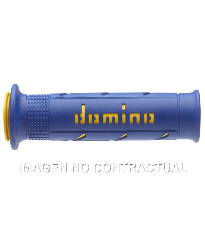 Puños Domino XM2 Super soft Azul / amarillo Abiertos D 22 mm L 120-125 mm