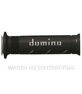 Puños Domino XM2 Super soft Negro - Gris Abiertos D 22 mm L 120-125 mm