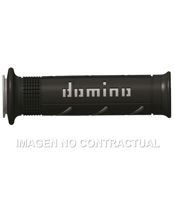 Puños Domino XM2 Super soft Negro - Gris Abiertos D 22 mm L 120-125 mm
