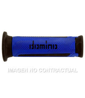 Puños Domino Turismo Azul-Negro Abiertos D 22 mm L 120 mm