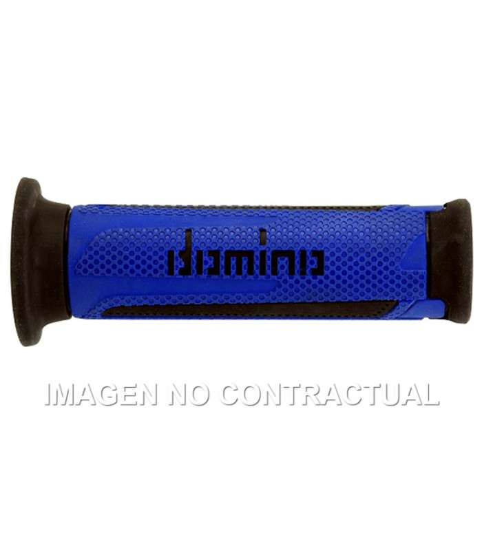 Puños Domino Turismo Azul-Negro Abiertos D 22 mm L 120 mm