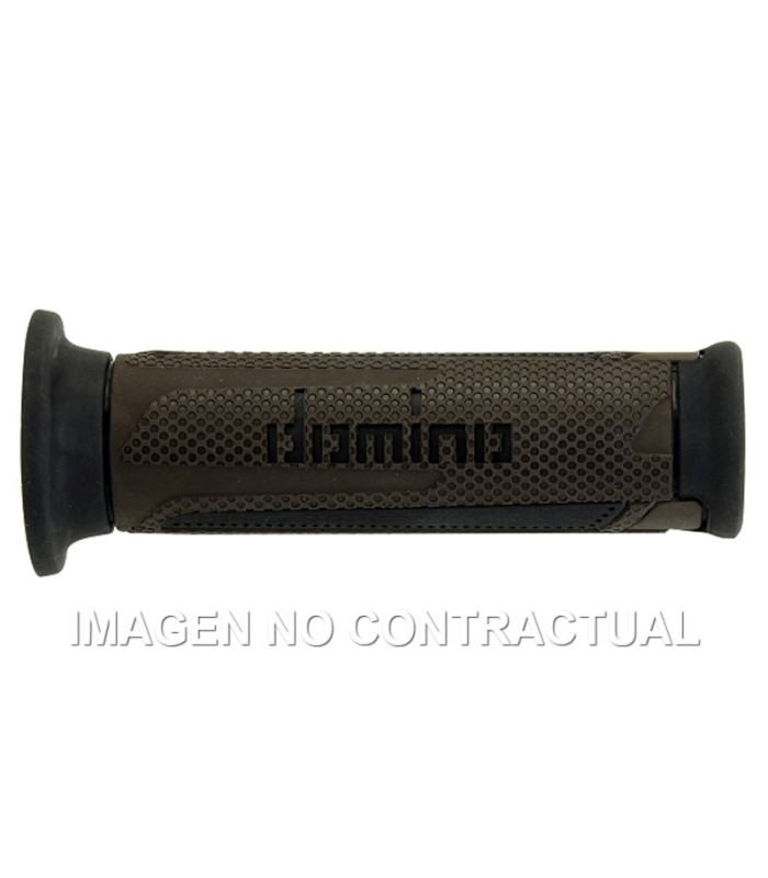 Puños Domino Turismo Marrón-Negro Abiertos D 22 mm L 120 mm