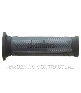 Puños Domino Turismo Antracita-Negro Abiertos D 22 mm L 120 mm