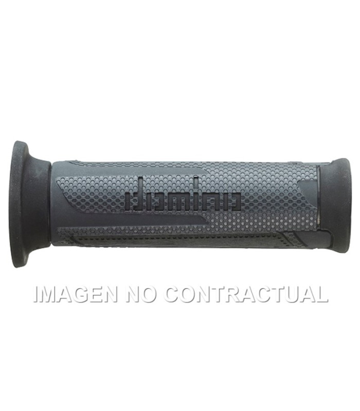 Puños Domino Turismo Antracita-Negro Abiertos D 22 mm L 120 mm