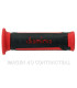 Puños Domino Turismo Antracita-Rojo Abiertos D 22 mm L 120 mm