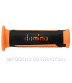 Puños Domino Turismo Antracita-Naranja Abiertos D 22 mm L 120 mm