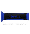 Puños Domino Turismo Antracita-Azul Abiertos D 22 mm L 120 mm