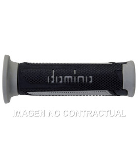 Puños Domino Turismo Antracita-Gris Abiertos D 22 mm L 120 mm