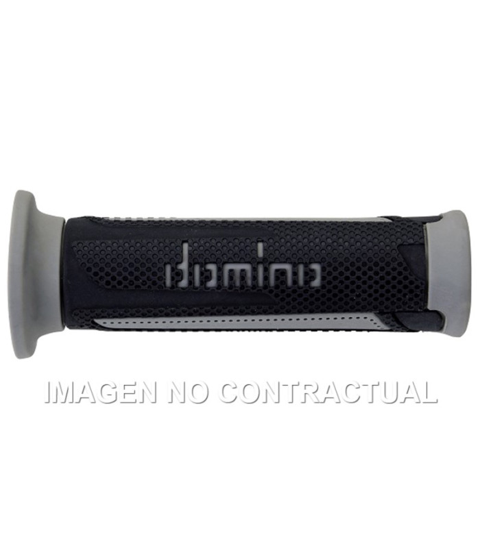 Puños Domino Turismo Antracita-Gris Abiertos D 22 mm L 120 mm