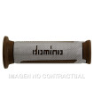 Puños Domino Turismo Plata-Marrón Abiertos D 22 mm L 120 mm