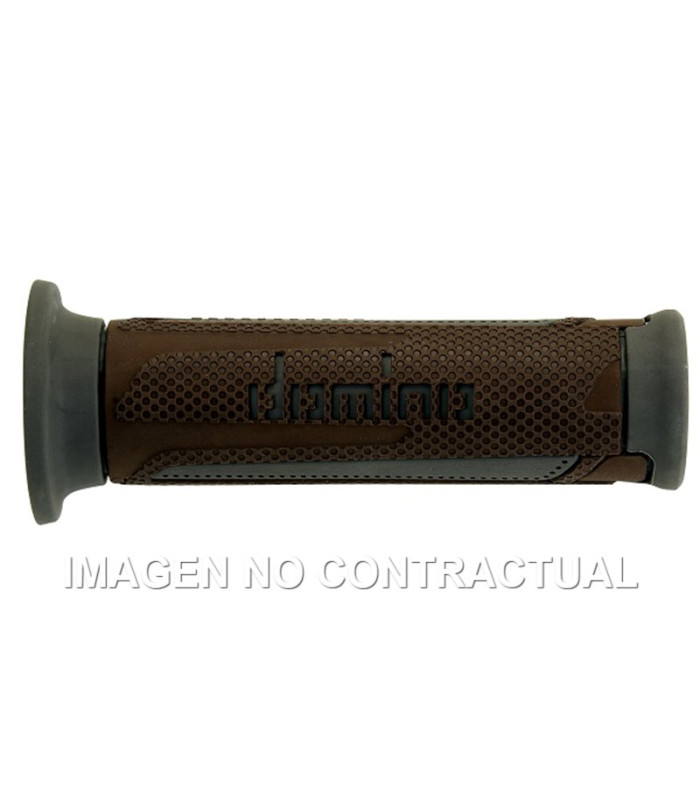Puños Domino Turismo Marrón-Gris Abiertos D 22 mm L 120 mm