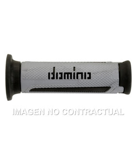 Puños Domino Turismo Plata-Antracita Abiertos D 22 mm L 120 mm