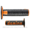 Puños Domino OFF Road RPS Negro - Naranja Cerrados D 22 mm L 120 mm